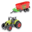 Kép 7/9 - Farm Set: Mezőgazdasági traktor utánfutóval négyféle változatban 22cm