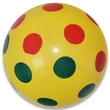 Kép 4/5 - Színes pöttyös gumilabda többféle változatban 22cm