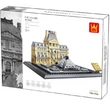 Kép 1/4 - Párizsi Louvre – Franciaország | 785 db építőkocka | építőjáték | WANGE 4213