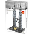Kép 1/5 - Petronas tornyok Kuala Lumpur – Malájzia | 1175 db építőkocka | építőjáték | WANGE 5213