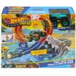 Kép 1/3 - Hot Wheels Monster Trucks: Spiral Shark Smash pályaszett Mega-Wrex kisautóval – Mattel