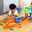Kép 4/4 - Hot Wheels Stunt Tracks: Ütközés a levegőben pályaszett kisautóval – Mattel