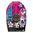 Kép 1/5 - Monster High: Szörnyen jóbarátok titkai – Rémes nyomozás Hauntlywood titkok Catty Noir baba - Mattel