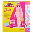 Kép 1/4 - Play-Doh: Barbie szívek és hajkorona gyurma szett babával - Hasbro