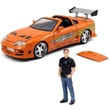 Kép 2/5 - Halálos iramban: Brian figura és Toyota Supra autómodell 1/24 - Simba Toys
