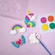 Kép 4/4 - PlayBox: Unikornisos hűtőmágnes készítő gipszkiöntő szett