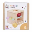 Kép 1/2 - Eichhorn: Montessori Fa Golyóbedobó Doboz – Készségfejlesztő játék a legkisebbeknek - Simba Toys