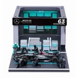 Kép 2/3 - Bburago: F1 versenyautó 1/43 - MB AMG W15 E Performance bokszutca
