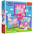 Kép 1/4 - Peppa malac 3 az 1-ben 20-36-50db-os puzzle - Trefl