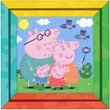 Kép 2/2 - Luna: Peppa malac 2 az 1-ben 64db-os színezhető puzzle kerettel