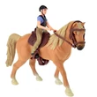 Kép 2/3 - Lovas játékszett barna lóval és lovassal