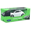 Kép 1/2 - Welly: Volkswagen Bogár fehér kisautó modell 1/64