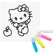 Kép 3/5 - Sticker Art: Hello Kitty színezhető matrica szett többféle 1db - Comansi