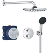 Kép 1/3 - Grohe Precision Thermostat króm Rejtett zuhanyrendszer Vitalio Start 250 - Gr.34883000