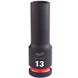 Kép 2/2 - Milwaukee 1/2' Dugókulcs hatlapú 78 mm gépi, hosszú, 13 mm 1 db - 4932480331