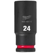 Kép 2/2 - Milwaukee 1/2' Dugókulcs hatlapú 78 mm gépi, hosszú, 24 mm 1 db - 4932480342