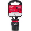 Kép 1/2 - Milwaukee 1/2' Dugókulcsbetét hatlapú, gépi, rövid 15 mm - 1 db - 4932480309