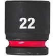 Kép 2/2 - Milwaukee 1/2' Dugókulcsbetét hatlapú, gépi, rövid 22 mm - 1 db - 4932480316