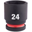 Kép 2/2 - Milwaukee 1/2' Dugókulcsbetét hatlapú, gépi, rövid 24 mm - 1 db - 4932480318