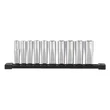 Kép 2/3 - Milwaukee 3/8' Dugókulcsok hosszú, Metrikus, tartósínen 10 db - 4932492509