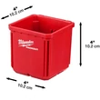Kép 2/2 - Milwaukee PACKOUT Tároló doboz 100x100 mm 2 db - 4932480698
