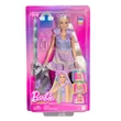 Kép 1/3 - Barbie baba cicás ruhában divatos tincsek játékszett - Mattel