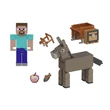 Kép 2/2 - Minecraft: Steve és Szamár figura szett - Mattel