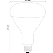 Kép 5/5 - Avide Clear Infra izzó R125 250W E27 5000h - Áttetsző
