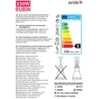 Kép 3/5 - Avide Clear Infra izzó R125 250W E27 5000h - Rubin