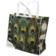 Kép 2/2 - Pisztáciás/pávás ökotáska bevásárló táska