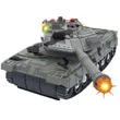 Kép 2/2 - RC Terepmintás távirányítós harckocsi fénnyel és hanggal 1/32