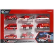 Kép 1/2 - X-Fireproof tűzoltó kisautó szett 8db-os