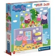 Kép 1/3 - Peppa malac Supercolor 2 az 1-ben puzzle 2x20db-os - Clementoni