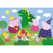 Kép 3/3 - Peppa malac Supercolor 2 az 1-ben puzzle 2x20db-os - Clementoni