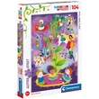 Kép 1/2 - Mese idő Supercolor csillámos-puzzle 104db-os - Clementoni