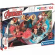 Kép 1/2 - Marvel: Bosszúállók Supercolor csillámos-puzzle 104db-os - Clementoni