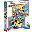 Kép 1/2 - Mickey egér és barátai Supercolor 2 az 1-ben puzzle 2x20db-os - Clementoni