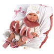 Kép 1/2 - Llorens: Mimi újszülött 40cm-es síró kislány baba ággyal (74026)