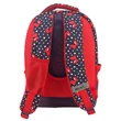 Kép 2/3 - Must: Minnie egeres sötétkék-piros iskolatáska, hátizsák 32x18x43cm
