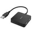 Kép 1/2 - Hama usb 2.0 hub buspowered 1:4, fekete v2 (200121)