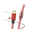 Kép 2/3 - Hama Reflective FIC E3 adatkábel usb type-c 1,5m piros (201559)