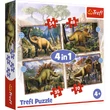 Kép 1/5 - Érdekes dínók 4 az 1-ben puzzle - Trefl