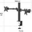 Kép 7/7 - Hama Dupla monitorkar 100x100 (2db max.35") full motion (118494)
