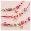 Kép 4/6 - Make it Real: Kristály Medál Karkötők Pink