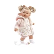 Kép 1/3 - Llorens: Roberta síró baba cumival, rózsaszín ruhában 33cm