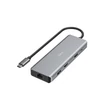Kép 1/2 - Hama usb 3.1 type-c, 9in1 dokkoló adapter (4xusb3.1, 2xhdmi, lan, usb-c, pd) FIC 200142