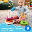 Kép 2/5 - Fisher-Price: Sensory Rock-A-Stack™ gyűrűpiramis - Mattel