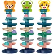 Kép 2/3 - Ball Tower: Vidám állatos golyópálya többféle változatban 73x22cm 1db