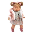 Kép 1/3 - Llorens: Alexandra 42cm-es baba hanggal kötött kabátban sállal
