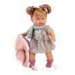 Kép 2/3 - Llorens: Alexandra 42cm-es baba hanggal kötött kabátban sállal